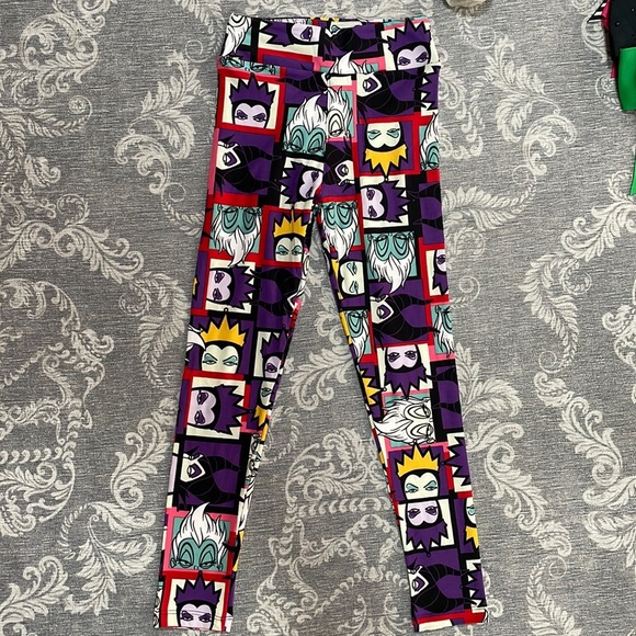 RARE 🦄 Lu La Roe- Disney Villans leggings Size Tween -Ursula, Maleficent, Queen - Picture 2 of 10
